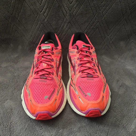 Brooks Transcend Ultimate Ride Running Shoes Womens Sz 9.5 Athletic Sneaker Pink - Picture 4 of 9